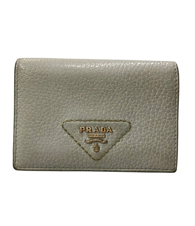 PRADA く 二つ折り財布 レザー レディース プラダ