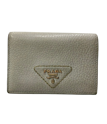 PRADA く 二つ折り財布 レザー レディース プラダ