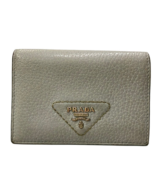 PRADA く 二つ折り財布 レザー レディース プラダ