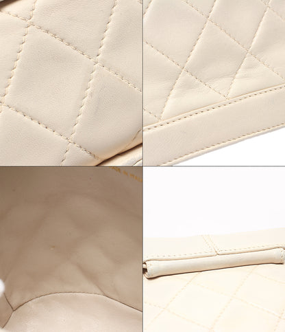 CHANEL チェーンショルダーバッグ バニティケース ゴールド金具 マトラッセ シングルチェーン ラムスキン 1番台 レディース シャネル