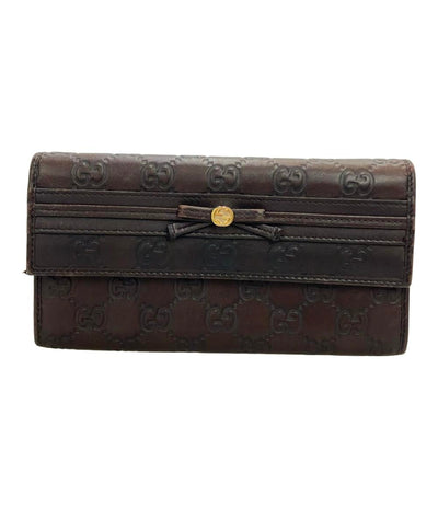 GUCCI 二つ折り長財布 インターロッキング グッチシマ 256998 2091 レディース グッチ