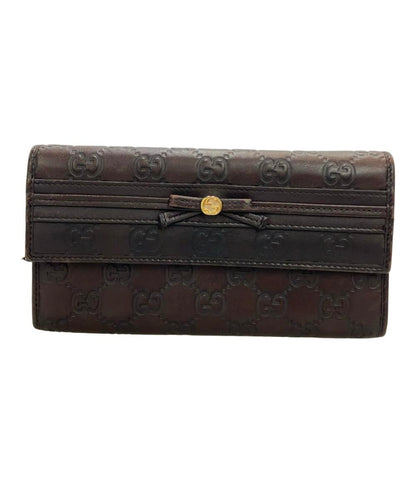 GUCCI 二つ折り長財布 インターロッキング グッチシマ 256998 2091 レディース グッチ