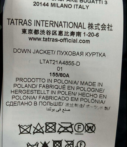 TATRAS ダウンジャケット ショート丈 フード付き 袖ジャージー 素材切り替え ナイロン LEMPIC LTAT21A4855-D レディース SIZE 1 (S) タトラス