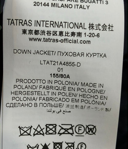 TATRAS ダウンジャケット ショート丈 フード付き 袖ジャージー 素材切り替え ナイロン LEMPIC LTAT21A4855-D レディース SIZE 1 (S) タトラス
