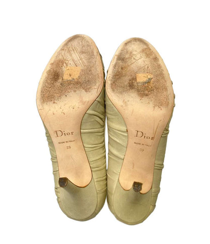 Christian Dior ロゴチャーム ギャザーハイヒール レディース SIZE 39 (L) クリスチャンディオール