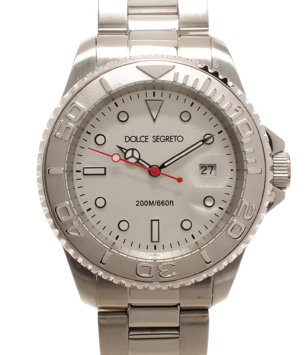 美品 DOLCE SEGRETO 腕時計 クオーツ ゴールド RG100 メンズ ドルチェ・セグレート