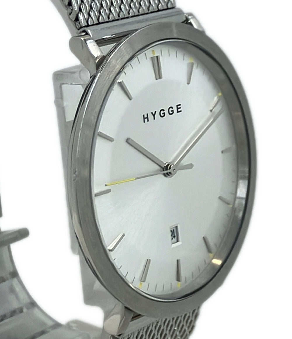 HYGGE 腕時計 クオーツ シルバー 4013-86 メンズ ヒュッゲ
