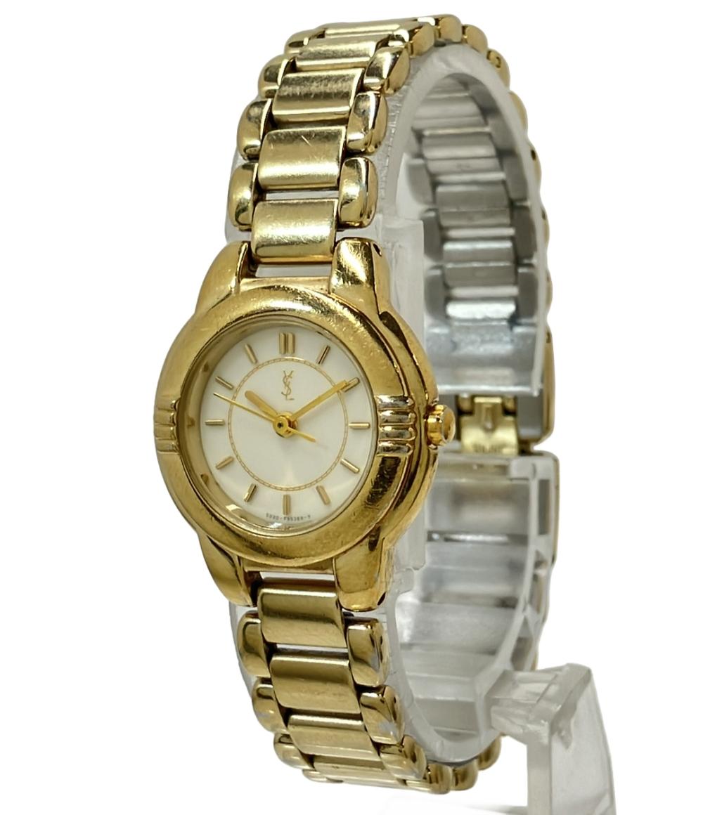 YSL サンローラン　ムーンフェイス　腕時計　クォーツ Yves Saint Laurent YSL ヴィンテージ イヴ・サンローラン