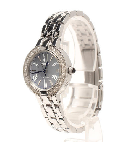 SEIKO 腕時計 エクセリーヌ Exceline ソーラー シェル 1B22-0AG0 レディース セイコー