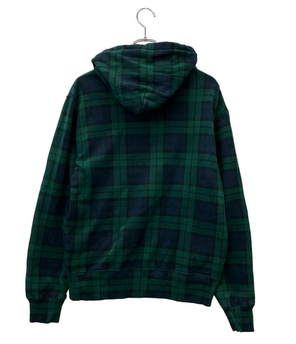 POLO RALPH LAUREN プルオーバーパーカー タータンチェック ポロベア メンズ SIZE M ポロ・ラルフローレン