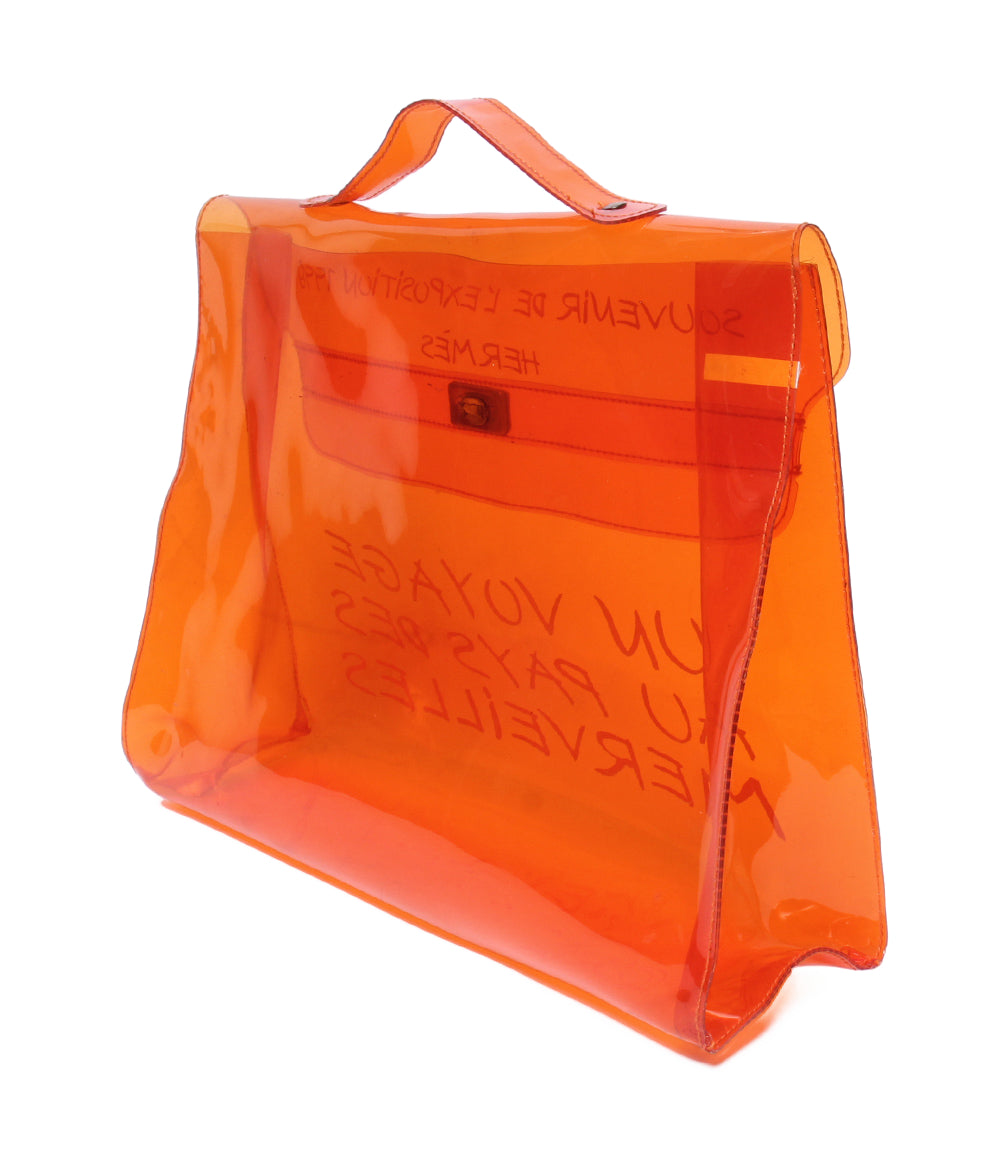 HERMES ハンドバッグ ゴールド金具 ビニールケリー レディース エルメス