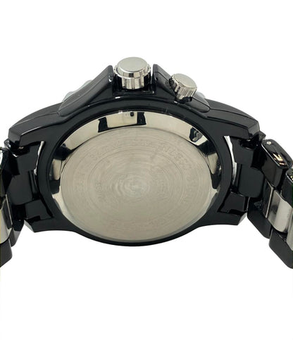 オーセン 腕時計 クオーツ ブラック FG0736 メンズ OHSEN