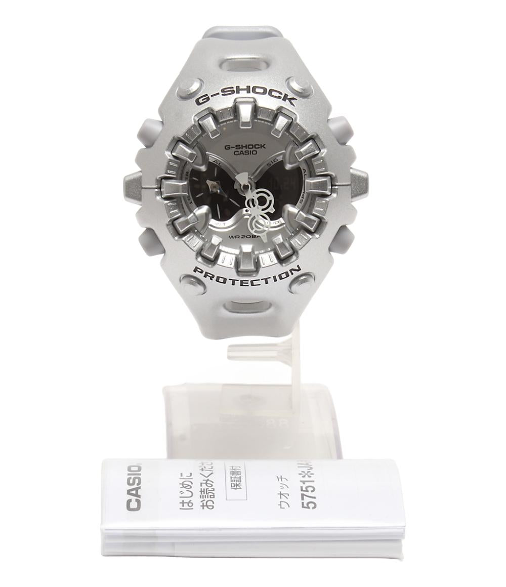 美品 CASIO 腕時計 クオーツ シルバー GA-V01A メンズ カシオ