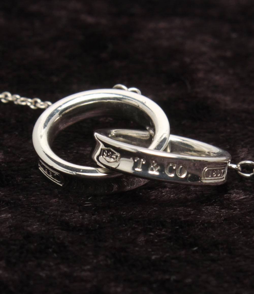 美品 ティファニー ネックレス SV925 1837 ダブルサークル レディース TIFFANY&Co.