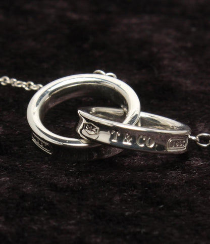 美品 ティファニー ネックレス SV925 1837 ダブルサークル レディース TIFFANY&Co.