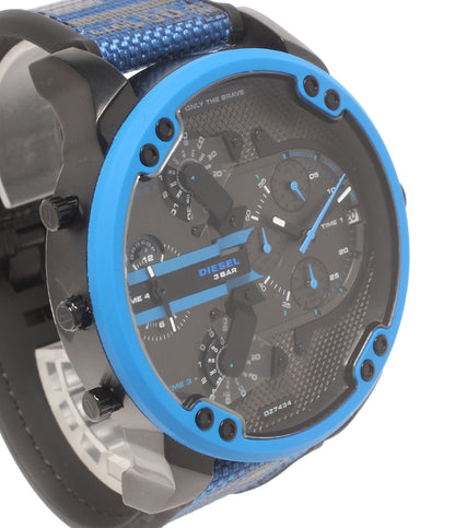 DIESEL 腕時計 ミスターダディ クオーツ ブラック DZ-7434 メンズ ディーゼル