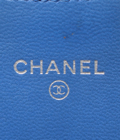 CHANEL 長財布 シルバー金具 22番台 マトラッセ レディース シャネル