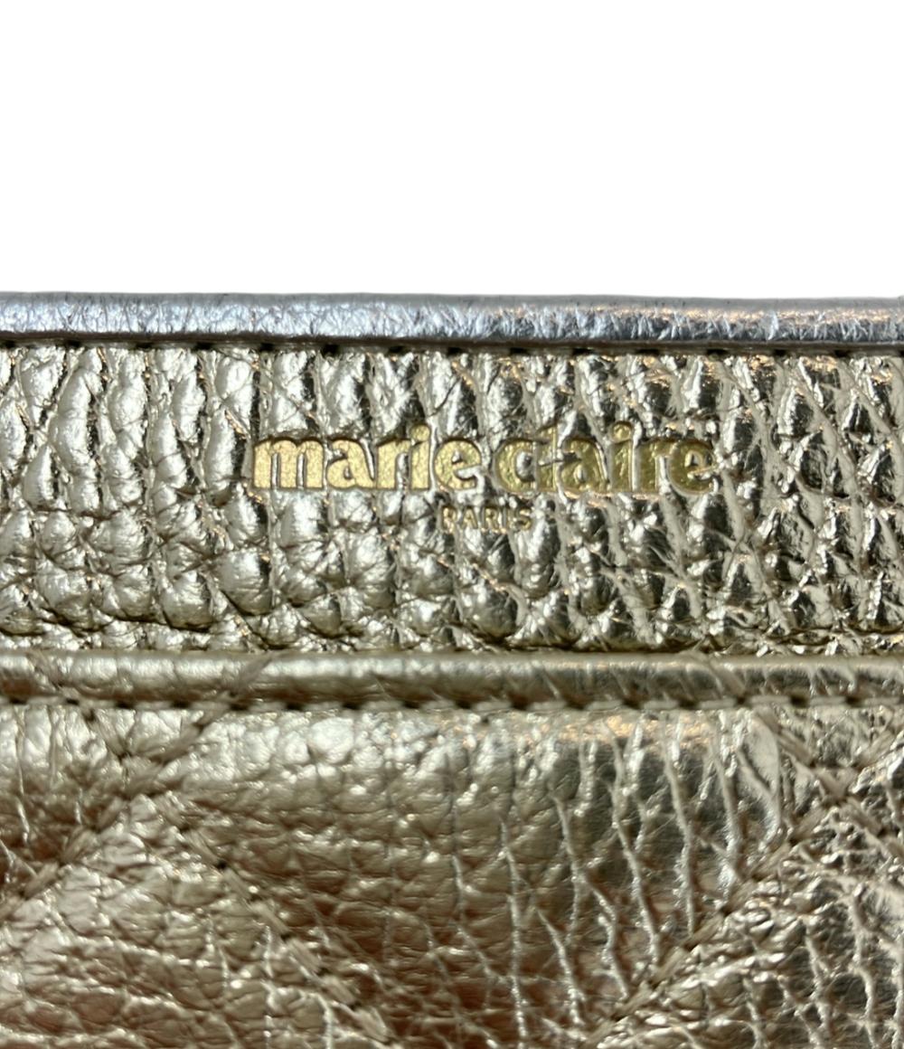 美品 マリクレール L字ファスナー二つ折り長財布 レディース marie claire