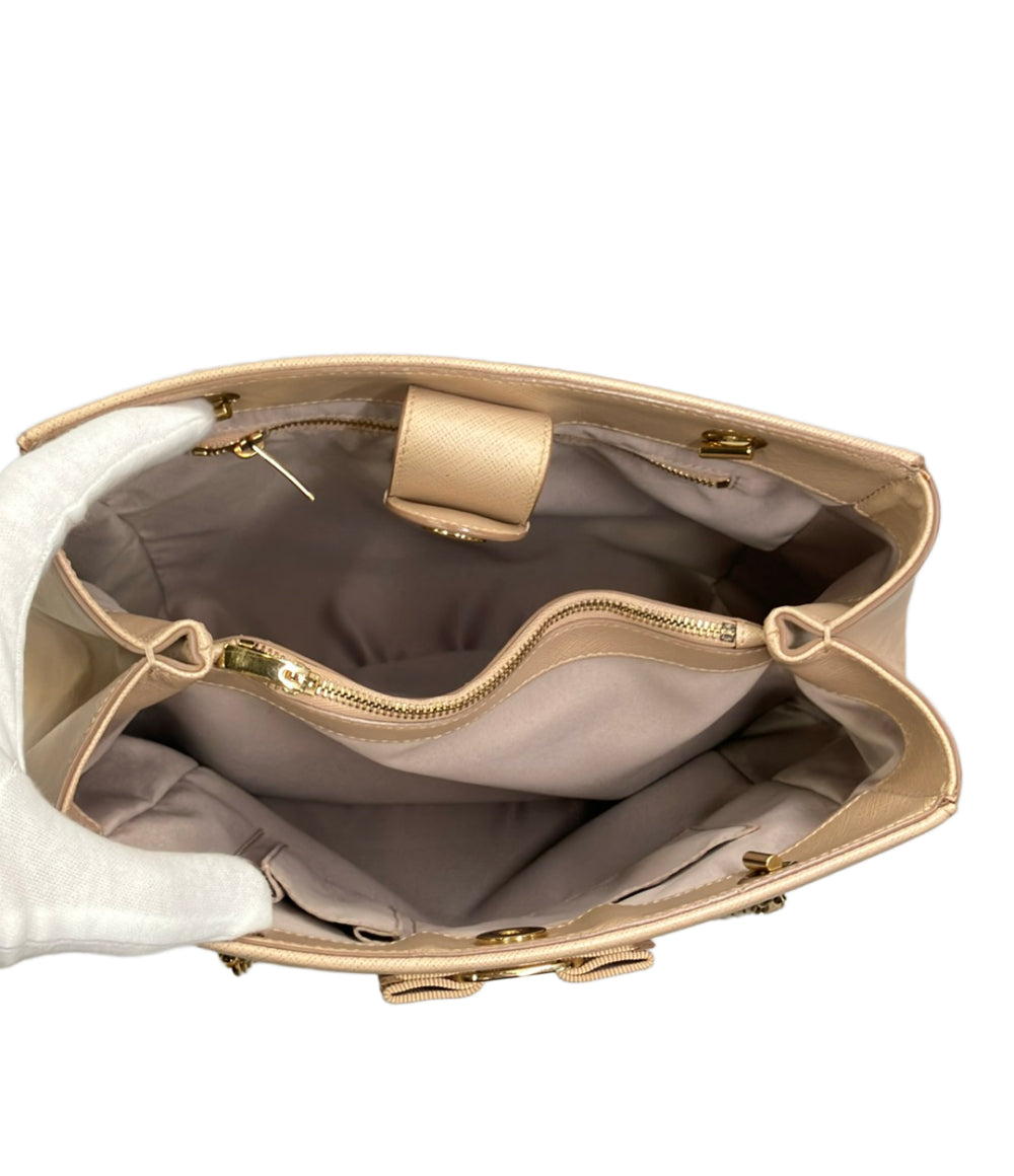 Salvatore Ferragamo トートバッグ チェーン レザー ヴァラ レディース サルヴァトーレフェラガモ