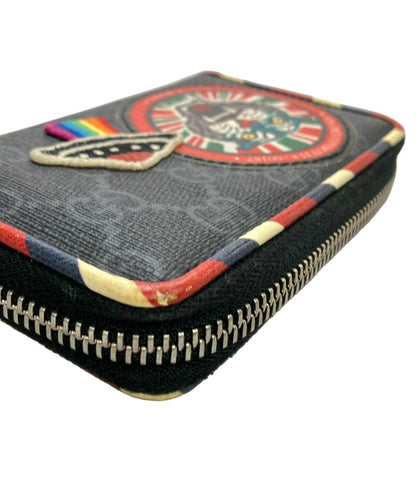 グッチ ラウンドファスナー コインケース ナイトクーリエ レザー GGスプリーム 496343 2149 メンズ GUCCI