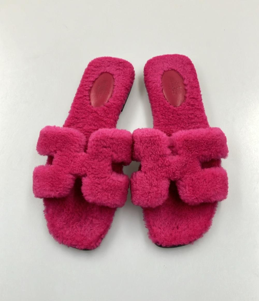 エルメス フラットサンダル Hロゴ レディース SIZE 39 (XL) HERMES