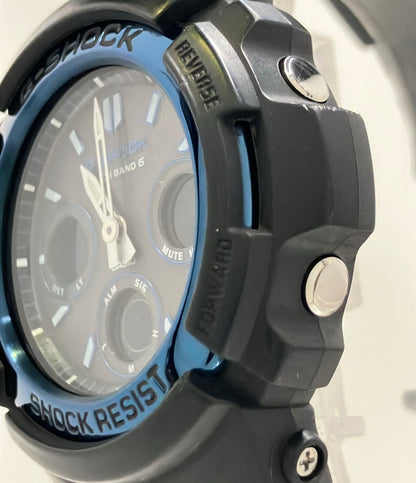 CASIO 腕時計 G-SHOCK ソーラー ブラック AWG-M100A メンズ カシオ
