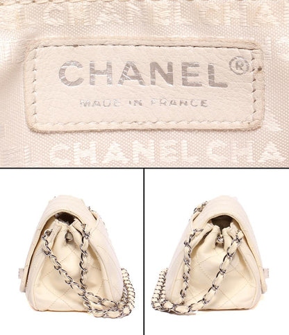 CHANEL チェーンショルダーバッグ 肩掛け シルバー金具 2.55 ワイルドステッチ ダブルチェーン シングルフラップ ワイルドステッチ レディース