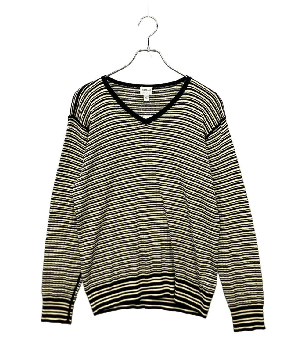 ARMANI COLLEZIONI Vネックニット メンズ SIZE 50 (XL) アルマーニコレッツォーニ