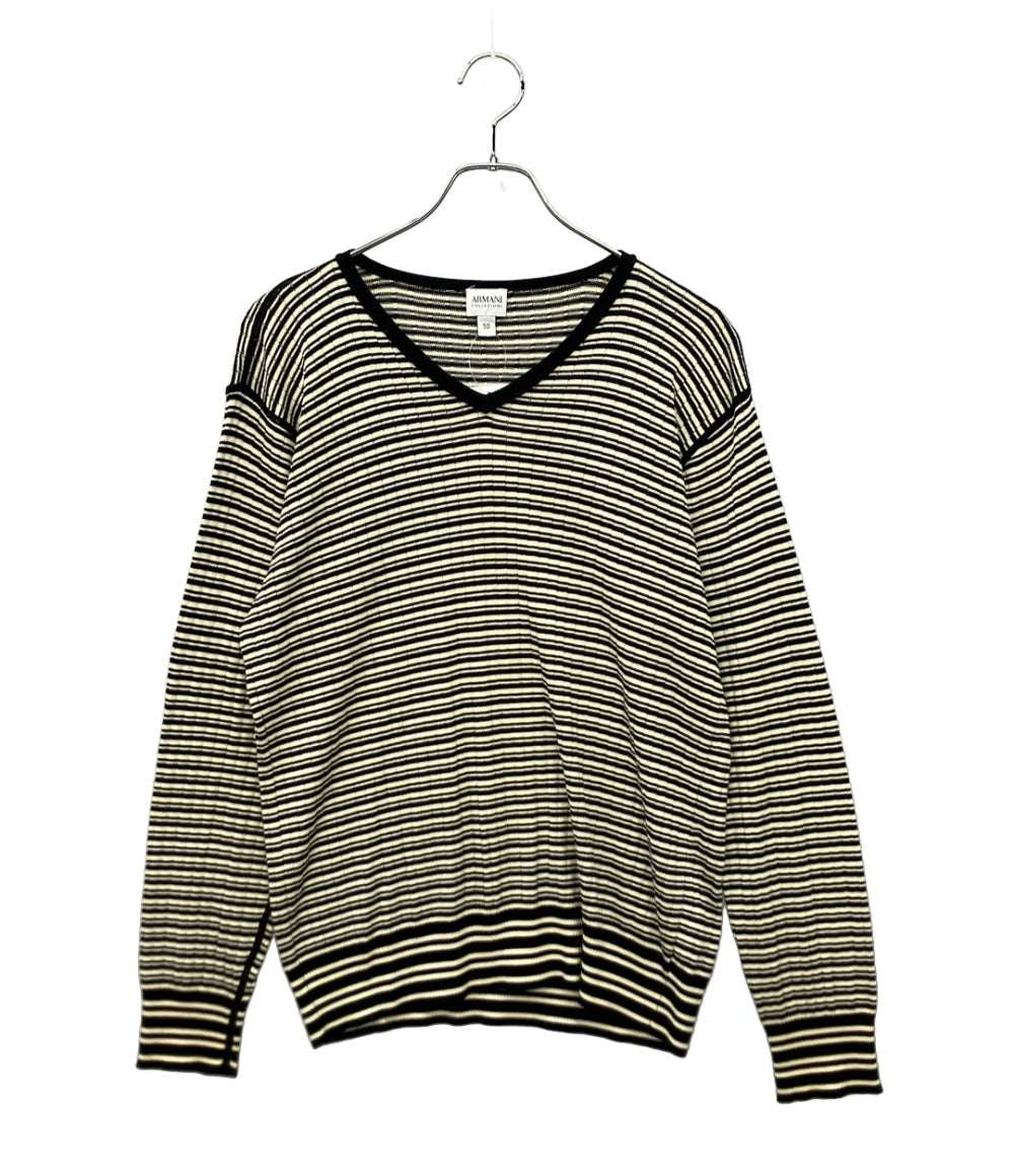 ARMANI COLLEZIONI Vネックニット メンズ SIZE 50 (XL) アルマーニコレッツォーニ