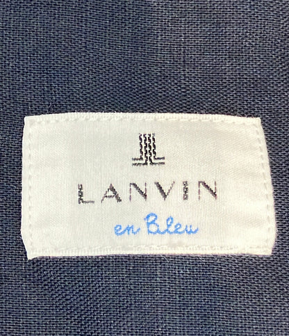 LANVIN 半袖シャツ リネン 七分袖 スキッパー LB-6A メンズ SIZE 48 (L) ランバン