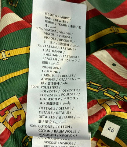 GUCCI テーラードジャケット Stretch Viscose Jacket  紺ブレザー レディース SIZE 46 (L) グッチ