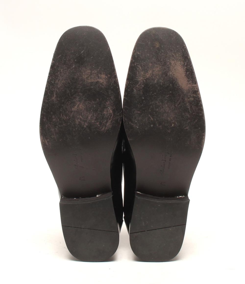 Salvatore Ferragamo レザースリッポン ローファー スクエアトゥ メンズ SIZE 42 (26cm) サルヴァトーレフェラガモ