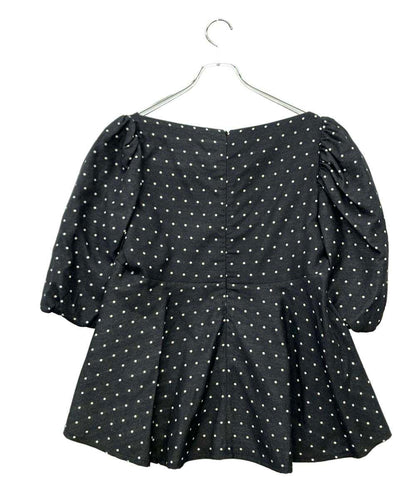 macgraw 半袖 パフスリーブドットブラウス レディース SIZE 42 (L) マックグロー