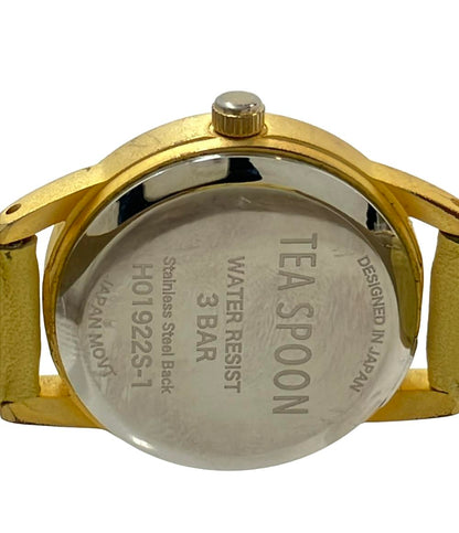 TEA SPOON 腕時計 クオーツ シルバー H01922S-1 レディース ティースプーン