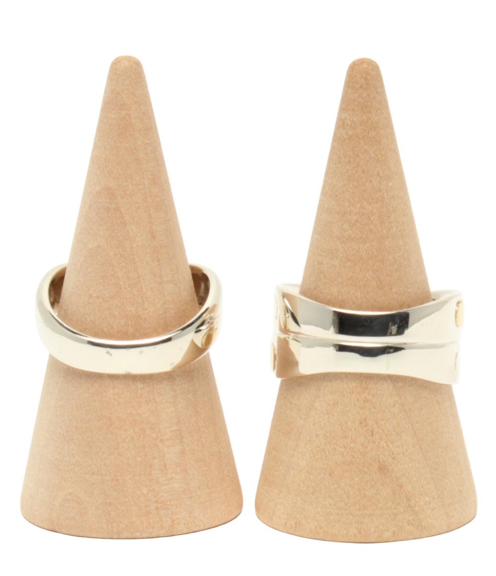 美品 ヴァンドーム リング 指輪 K10 SV925 2点セット レディース VANDOME