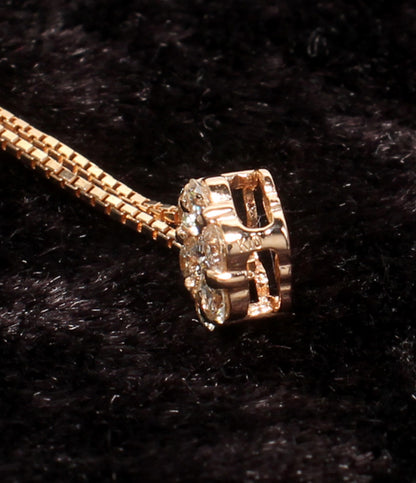 美品 ネックレス K10 ダイヤ 0.20ct レディース