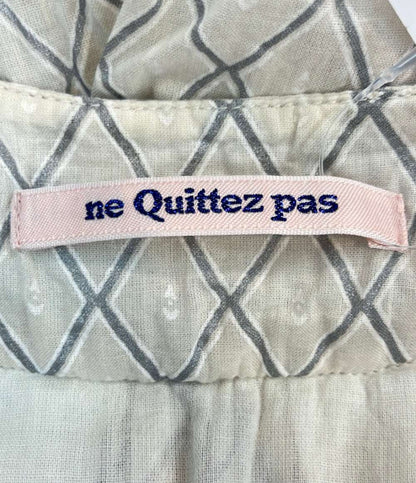 NE QUITTEZ PAS ノースリーブワンピース ダイヤチェック 010541GK3 レディース SIZE S ヌキテパ