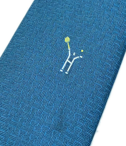HERMES ネクタイ シルク100% テニス メンズ エルメス
