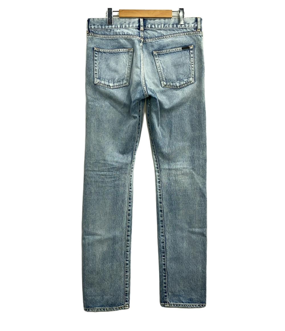 2223 【極美品】SAINT エキサイティング LAURENT ダメージデニム パンツ
