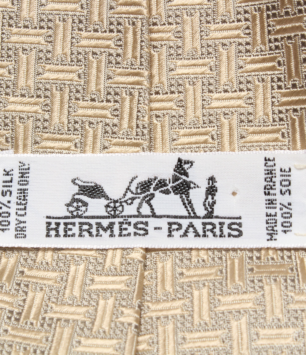 美品 HERMES ネクタイ シルク100％ メンズ エルメス