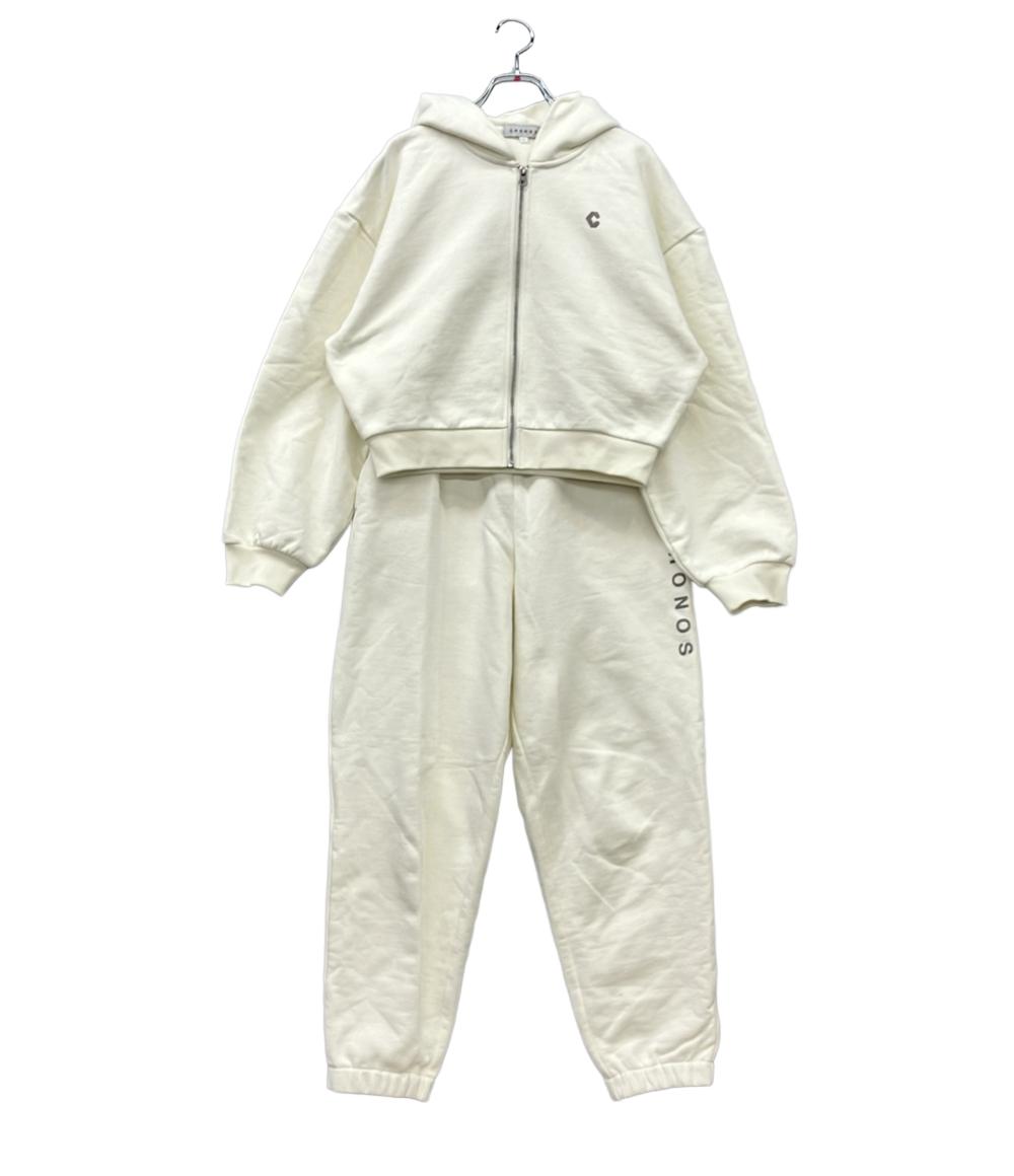 クロノス　パーカー　セットアップ CRONOS セットアップ スウェット パーカー WOMEN NEUTRAL TONE