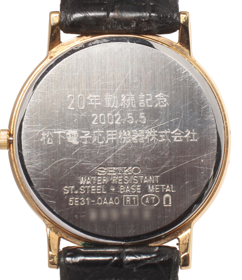 SEIKO 腕時計 ドルチェ  Dolce クオーツ 5E31-0AA0 メンズ セイコー