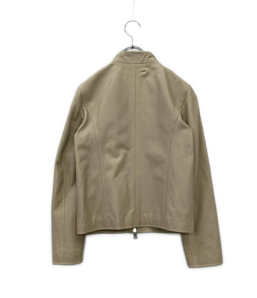 BARNEYS NEW YORK シングルライダースジャケット 羊革 レディース SIZE 38 (S) バーニーズ ニューヨーク —