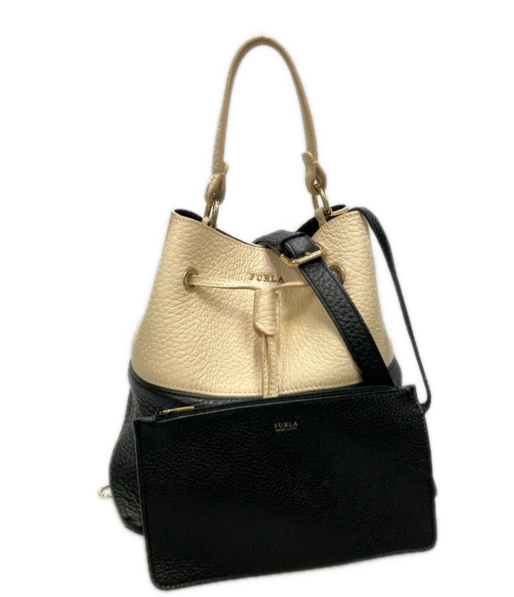 FURLA 2way ハンドバッグ ショルダーバッグ 斜め掛け バイカラー レディース フルラ