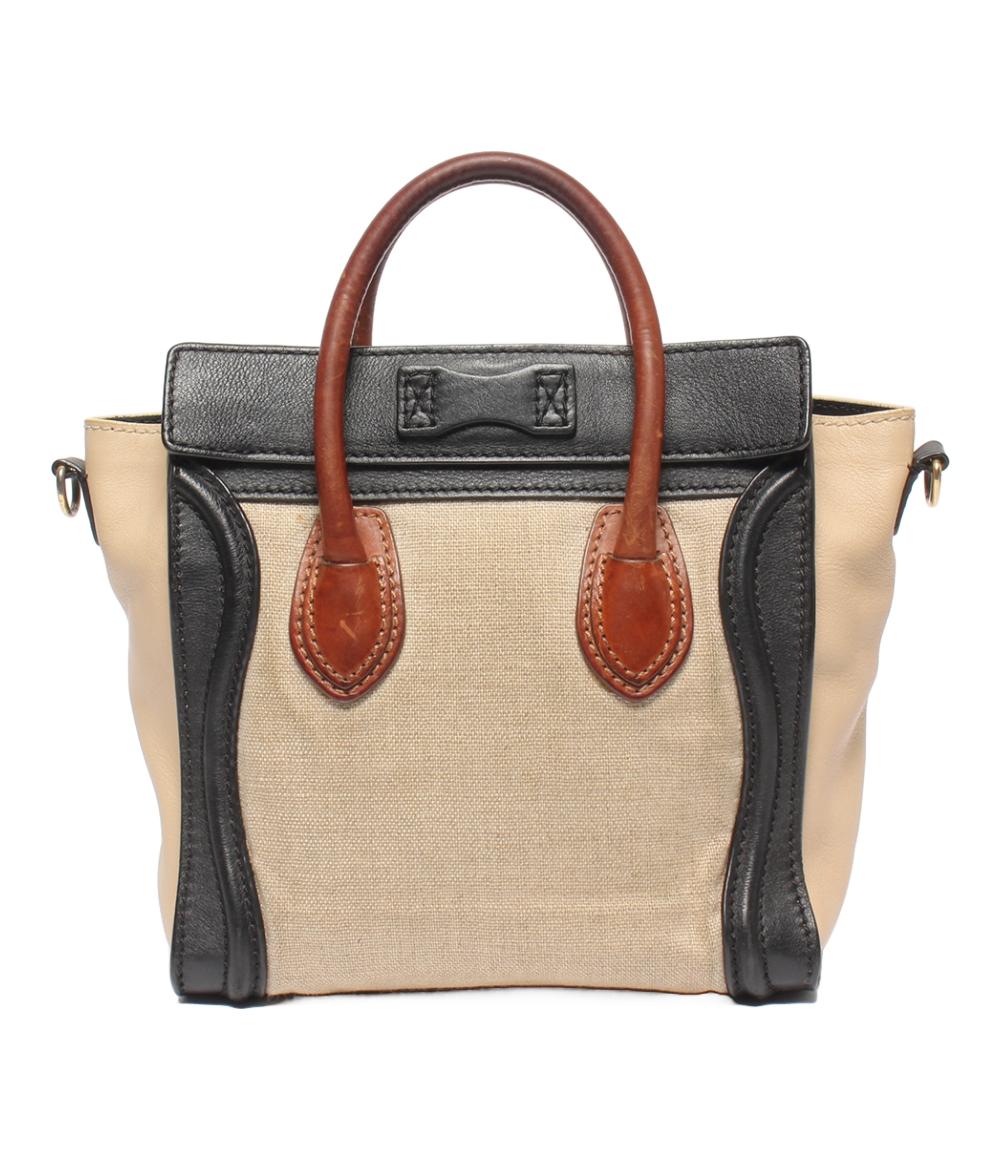 CELINE ハンドバッグ ショルダーバッグ 斜め掛け ラゲージ ナノショッパー レディース セリーヌ