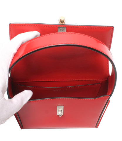 美品 FERRGAMO 2WAYハンドバッグ ショルダーバッグ 肩掛け 斜め掛け ジオメトリック ミニバッグ レディース フェラガモ