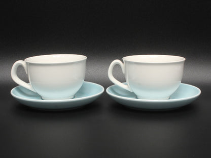 美品 Royal Copenhagen カップ＆ソーサー 2客セット ペア ニューシグネチャー ブルー ロイヤルコペンハーゲン
