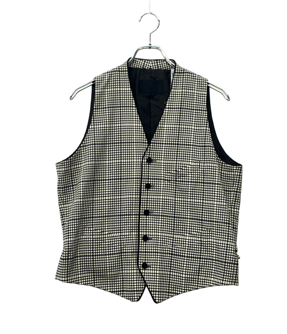 LANVIN セットアップ スリーピーススーツ チェック柄 ベスト付 メンズ SIZE 48 (L) ランバン