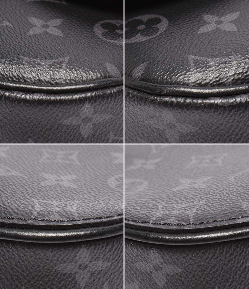 美品 LOUIS VUITTON ショルダーバッグ 斜め掛け 肩掛け モンスリ メッセンジャーPM モノグラム エクリプス M12519 メンズ レディース ルイ・ヴィトン