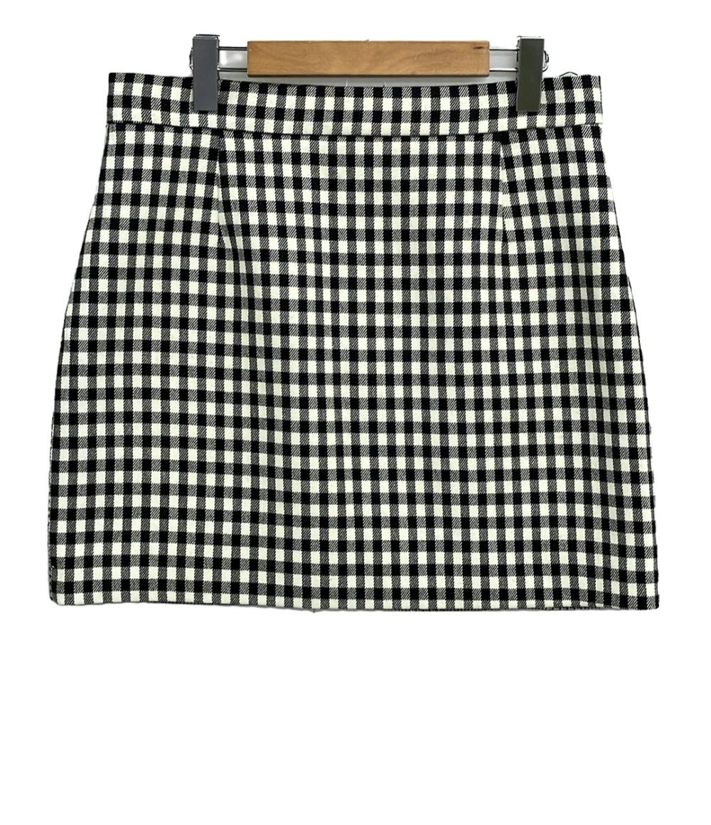 美品 ロベルトカバリ ミニスカート チェック柄 レディース SIZE 46 (XL) roberto cavalli